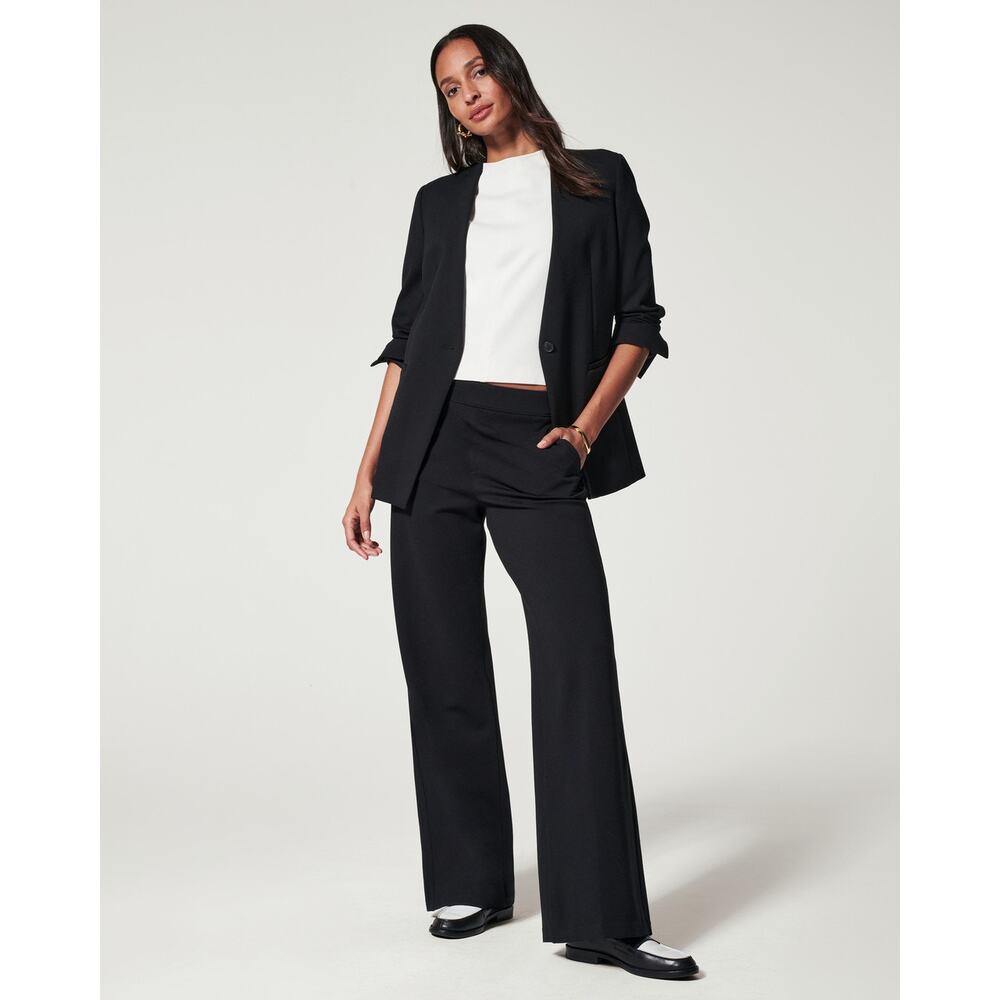 Spanx Perfect Collarless Blazer Classic Black Size Large‎